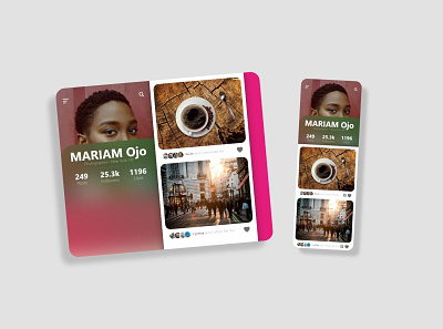 PhotoApp profile app branding design photography social app ui ux