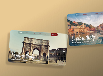 Italia Travel Page app design interaction design interfacedesign landingpage ui ux web webdeisgn website