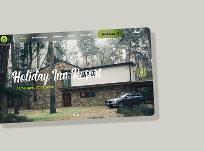 Holiday Inn Resort app branding design hotel booking landing page design ui ux web website design