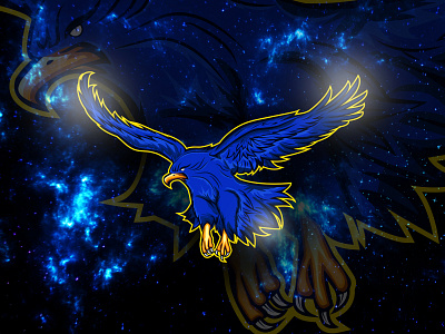 Eagle mascot logo design