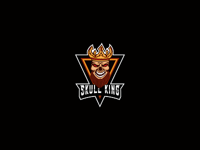 Skull King Mascot Logo