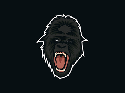 Gorilla-Mascot-Logo angry gorilla animal logo animation ape branding esport gaming logo gorilla mascot logo icon illustration king kong mascot design mascot logo mascotlogo mobile monkey print product design typography web design