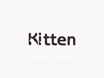 kitten negative space