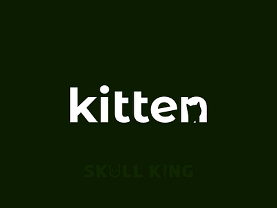 Kitten negative space animal black brand identity branding logo cat negative space logo concept icon kitten negative space nature negative new concept logo paws pet shop playful space symbol texture typography vector veterinary