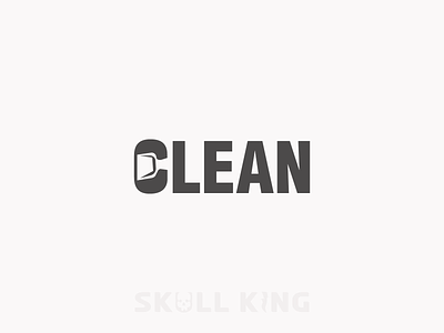 clean negative space logo