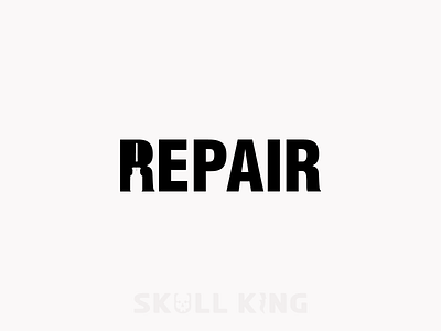 negative space logo auto repair brand branding car repair icon idea identity illustration logo design logotype mark negative negative space negative space logo repair repair logo repair negative space logo typography ui vector