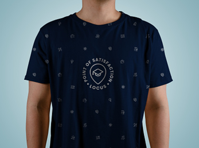 Locus T-Shirt apparel brand design branding design flat icon identity logodesign