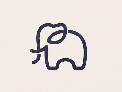Elephant branding design elephant flat identity logo logodesign vector