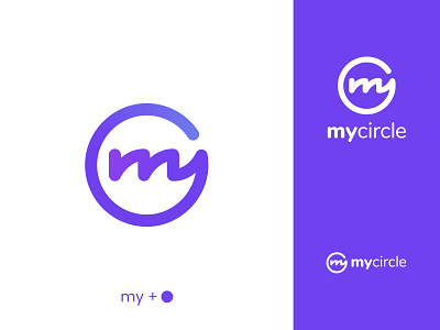 MyCyrcle brand design branding design flat icon identity logo logodesign network social app vector