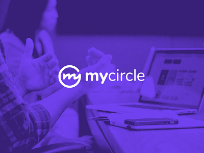 MyCircle brand design branding flat icon identity logo logodesign network social app vector