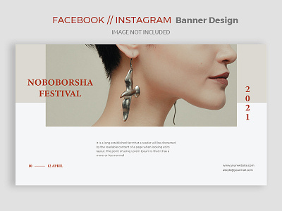 Facebook Cover Photo/Banner Design ai creative eps minimal
