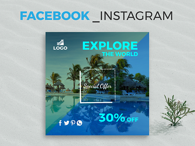 Social Media Post / Banner Design cover creative eps minimal online vector