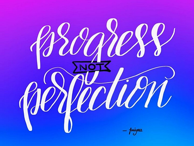 A Simple Quote - Calligraphy Lettering illustration