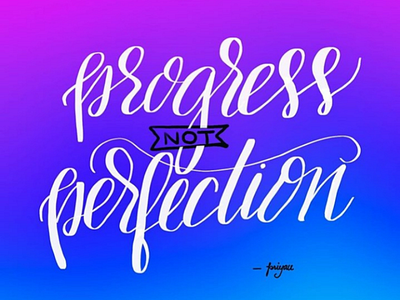 A Simple Quote - Calligraphy Lettering