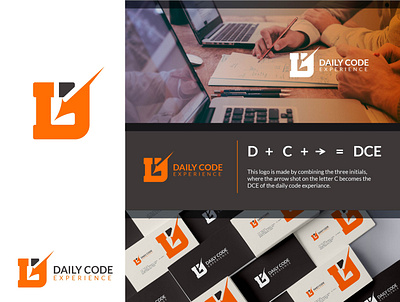 Daily Code Experience branding design flat icon illustration logo typography vector web