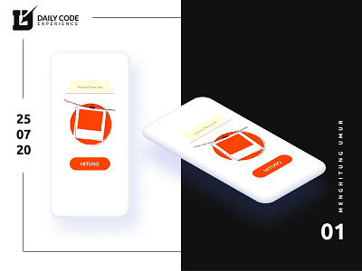 App Menghitung Umur app icon design flat icon illustration ui ui design ux vector