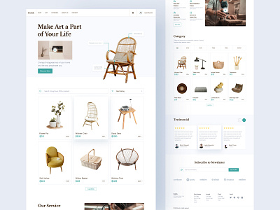 Buluh - Furniture Landing Page