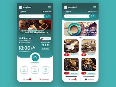 Aplikasi Ngopi-lah aplikasi coffee shop aplikasi kopi coffee coffee app coffee shop ui ui ux ux