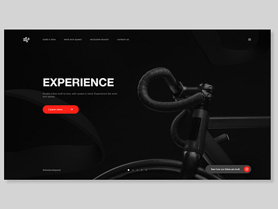 Bike manufacturer landing page adobe xd app branding design minimal product design ui ux web website