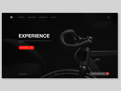 Bike manufacturer landing page