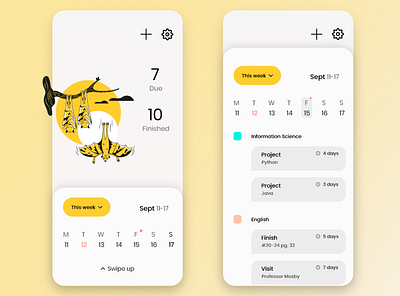 Task app app design ui ux web