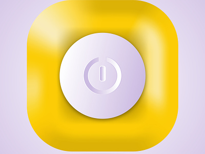 Cute 3d button icon
