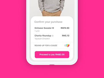 Changes for Causes Feature charity checkout ecommerce social ui uidesign