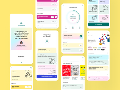 Workbuddy: Reading Gamification App app articles books daily ui dailyui ebooks education illustration learn learning mobile app news productivity reading ui urban