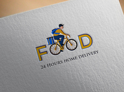 24 Hours home delivery branding design food and drink food logo illustration logo logotype manlogo vector logo vectorart vectors