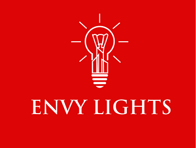 ENVY Lights png logo idea branding bulb logo design illustration letter logo light logo logo logo design logotype vector logo vectorart vectors