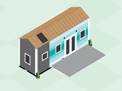 Isometric Tiny House design graphic design graphic-design illustration illustrator isometric tiny house tinyhouse vector