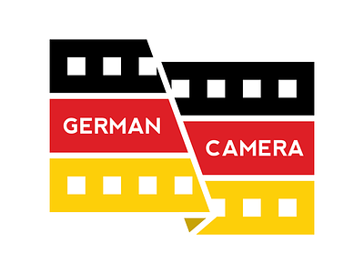 German Camera blue film flag german graphic design illustrator logo nevis photo red video yellow