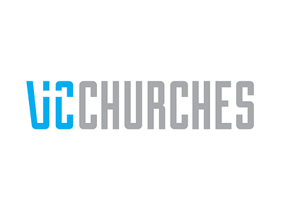 Ventura County Churches brand church cross duke logo type