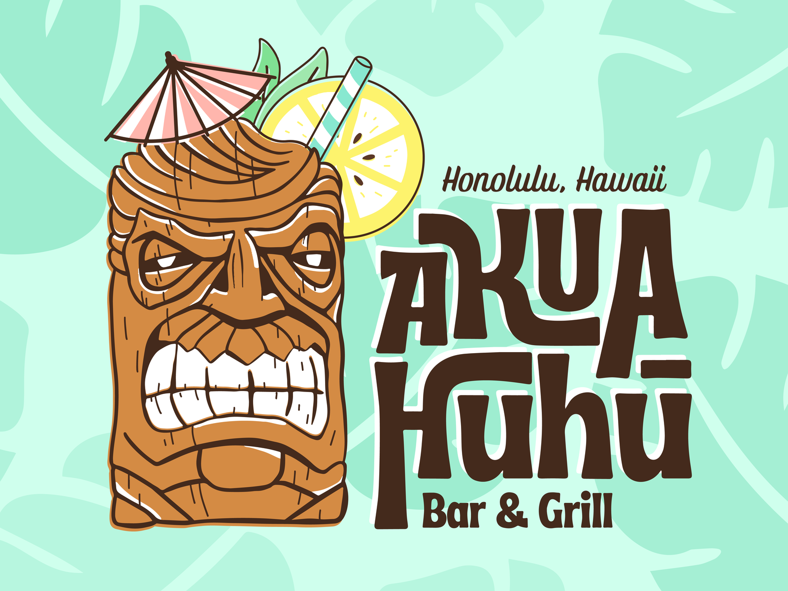 Tiki Ron Swanson Akua Huhu by Tiffany Israel on Dribbble