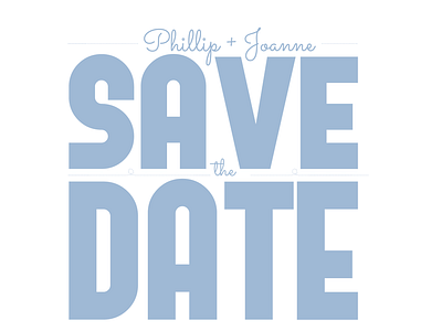 Save The Date - Joanne & Phillip