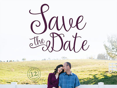 Save The Date - Tracy & Travis amelia couple graphic design graphic design invite save the date save the date schmoopy script typography wedding wedding design