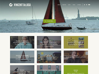 Vincent DeLuca, Writer/Director - Website Home Page director film filmmaker movie ui web design website wordpress