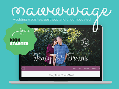 Mawwwage Wedding Websites on Kickstarter kickstarter web design website wedding wedding website