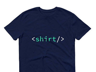 <shirt/> HTML Code Shirt clever code coder graphic design html merch nerdy product shirt