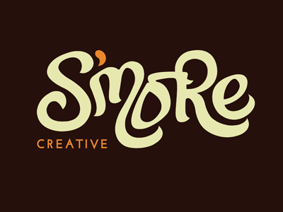 Smore Creative logotype Final (?) brand brush creative custom drawn hand hand drawn identity josefin lettering logo randing sans serif smore typography