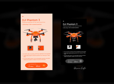 Drone app design illustration ui vector web