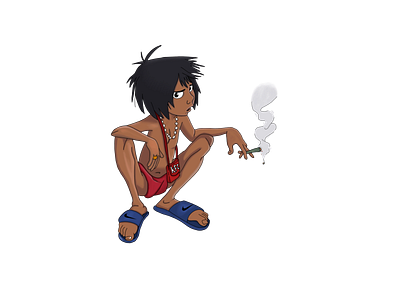 Mowgli cartoon disney fanart fun illustration kfc movie mowgli nike procreate