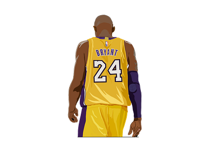 Kobe Bryant 2020 24 basketball illustration kobebryant nba procreate rip sad