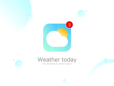 Daily UI #05 - App Icon app art direction daily005 dailyui design icon logo ui design ux design weather