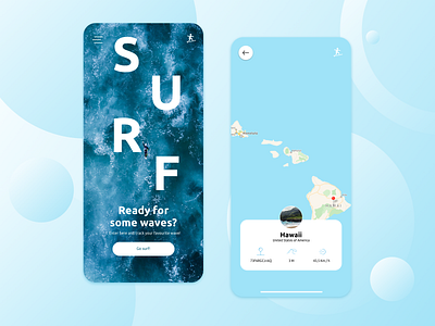 Daily UI #20 - Location Tracker app art direction dailyui dailyui020 dailyui20 design location location tracker map surf tacker ui ui ux ui design ux design wave