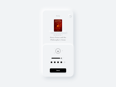 Rating page app audiobook book customer experience design product design rating skeumorph skeumorphic skeumorphism skeuomorph skeuomorphic skeuomorphism ui ux