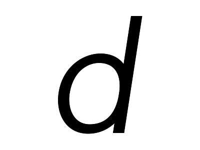 Italic d