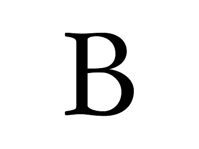 Badson B b bw lettering logo typography