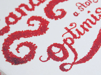 Candide Cover jewels typography