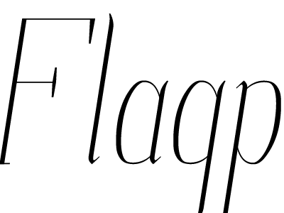 Flagpole Logo fashion typography